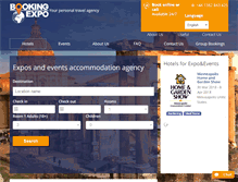 Tablet Screenshot of booking-expo.com